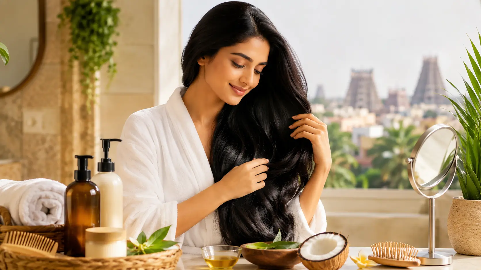 Best Hair Care Routine for Healthy and Shiny Hair in Chennai