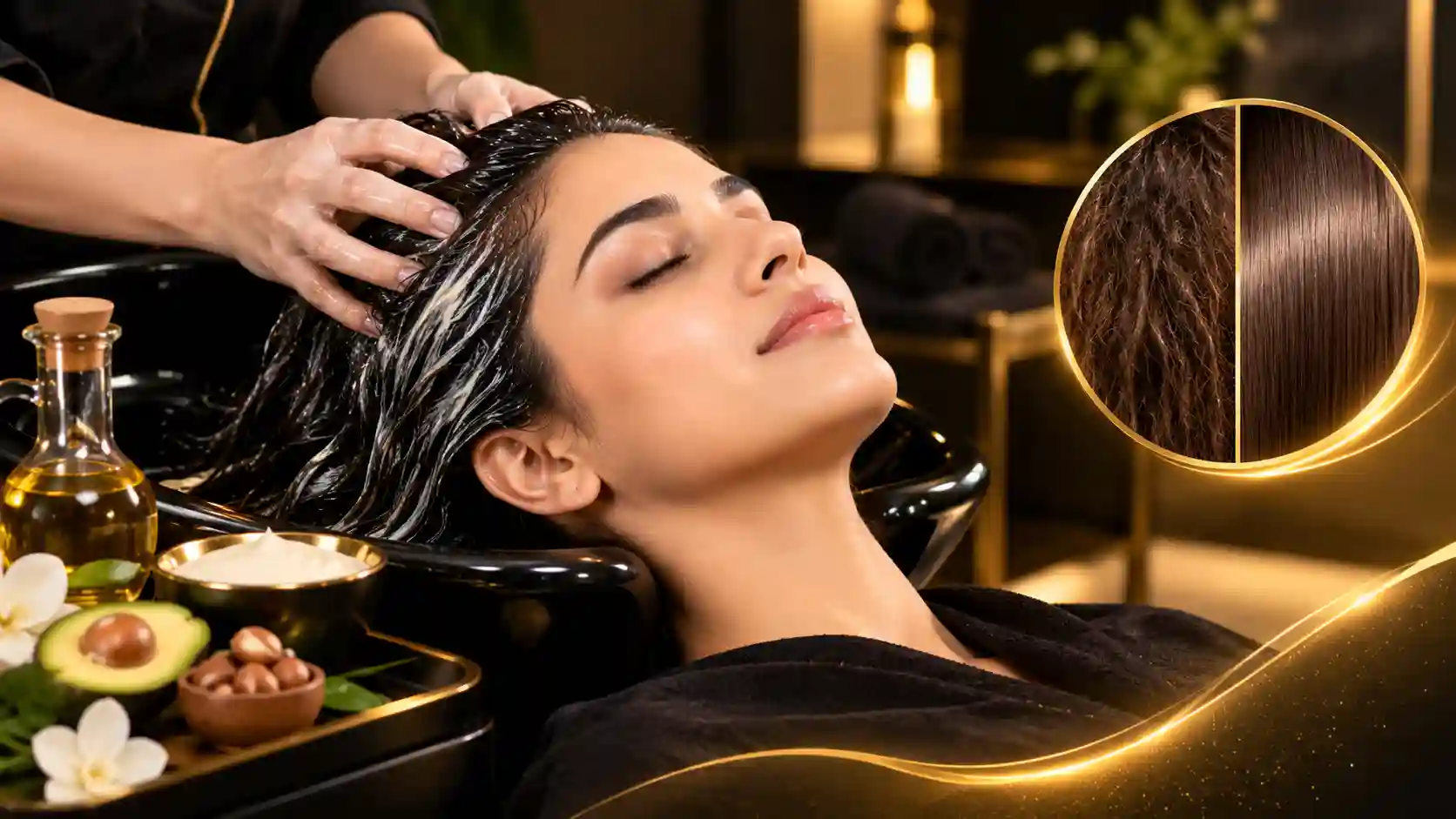 Hair spa for dry and damaged hair